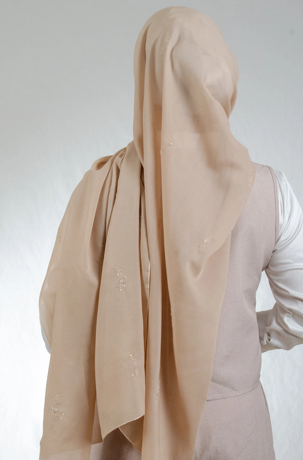 The Ful Camel Embroidered Shawl - Image 3