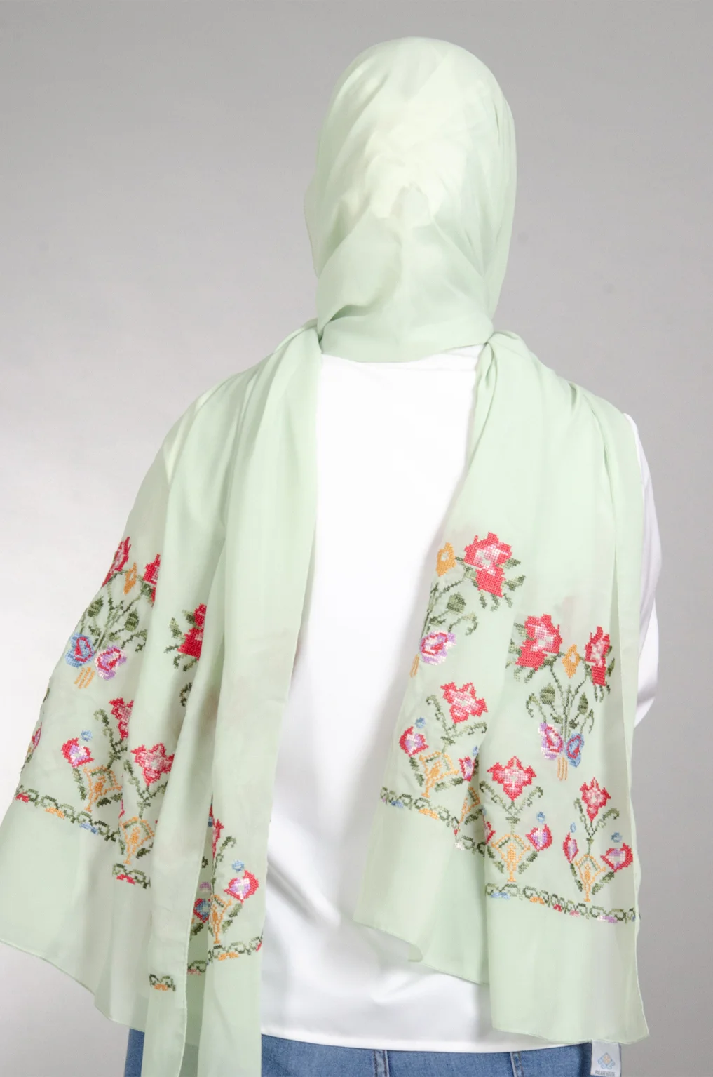 Mint Henna Shawl - Image 5