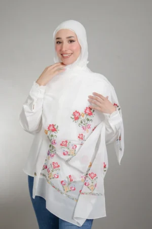 White Henna Shawl
